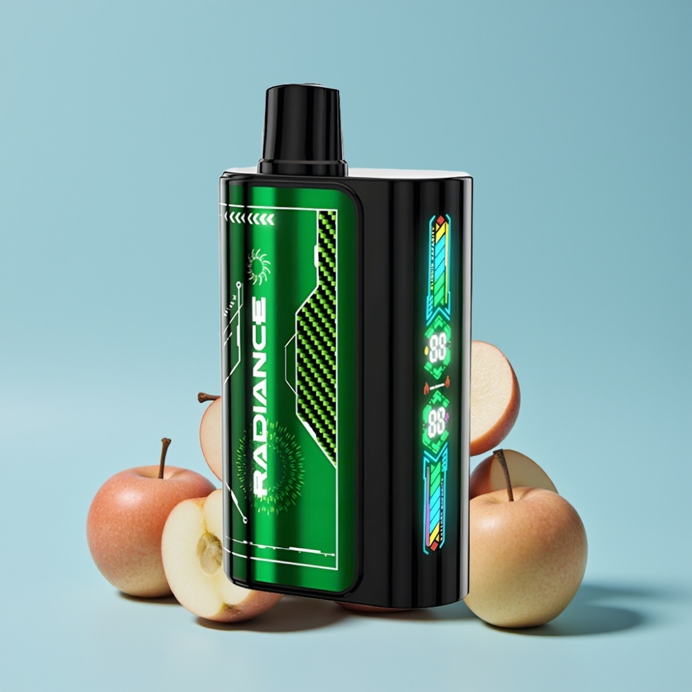 JNR Radiance 31000 Puffs Dobbel Eple 28ml Smart Skjerm Type-C