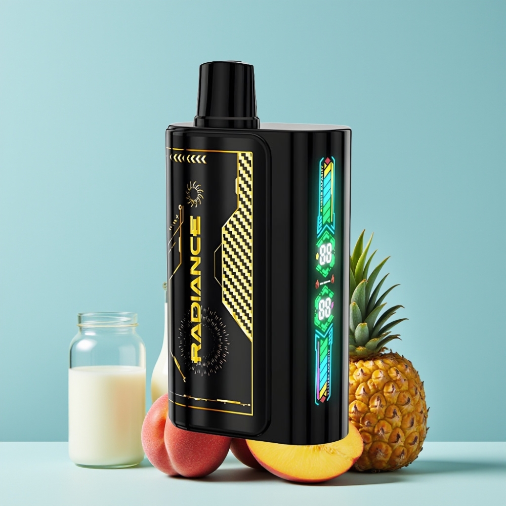 JNR Radiance 31000 Puffs Smart Skjerm Dual Mesh Fersken Mango Ananas