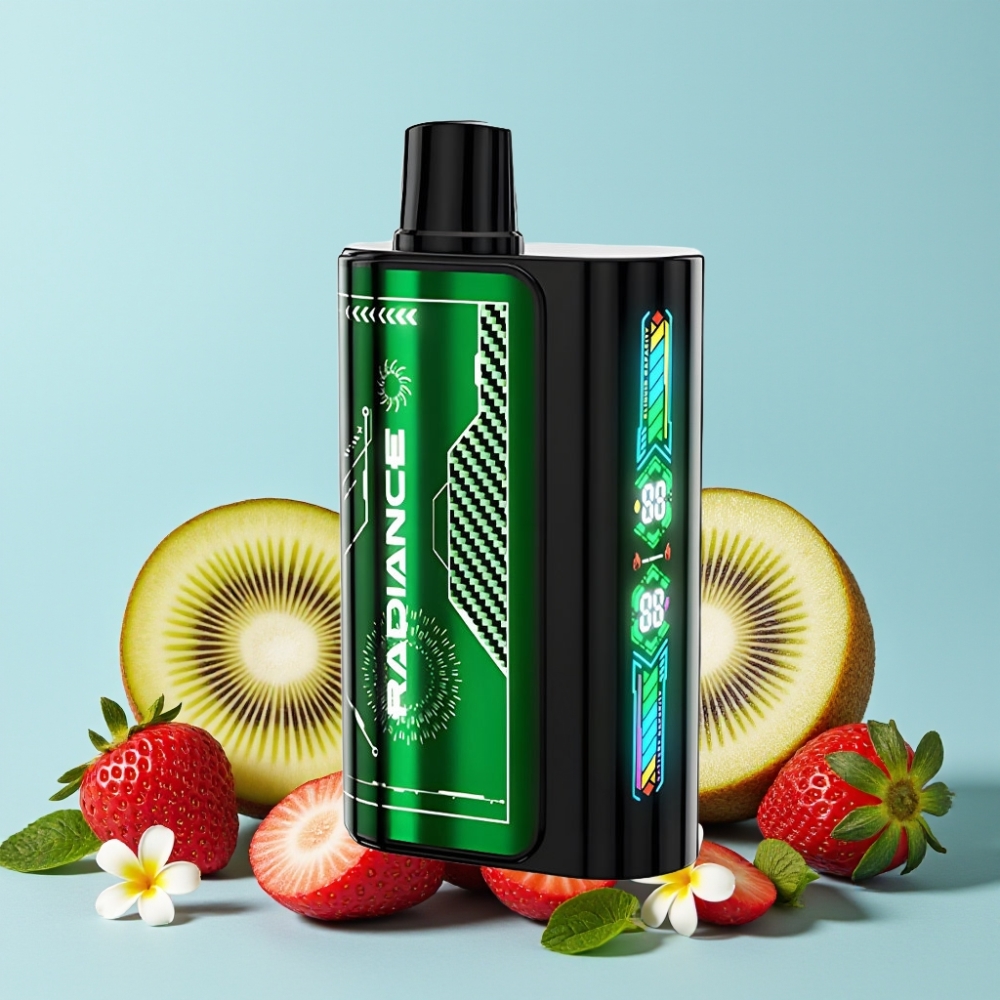 JNR Radiance 31000 Puffs Smart Skjerm Dual Mesh Jordbær Kiwi