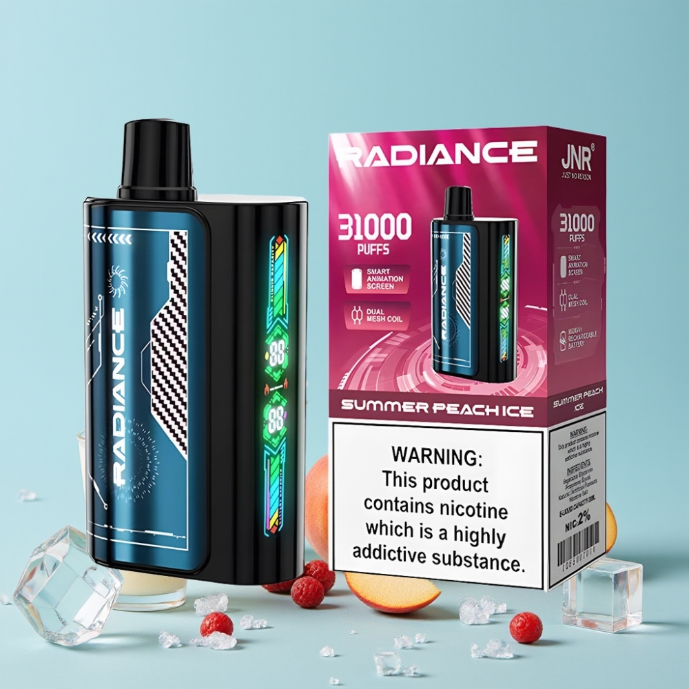 JNR Radiance 31000 Puffs Smart Skjerm Dual Mesh Sommerskogsbær Is