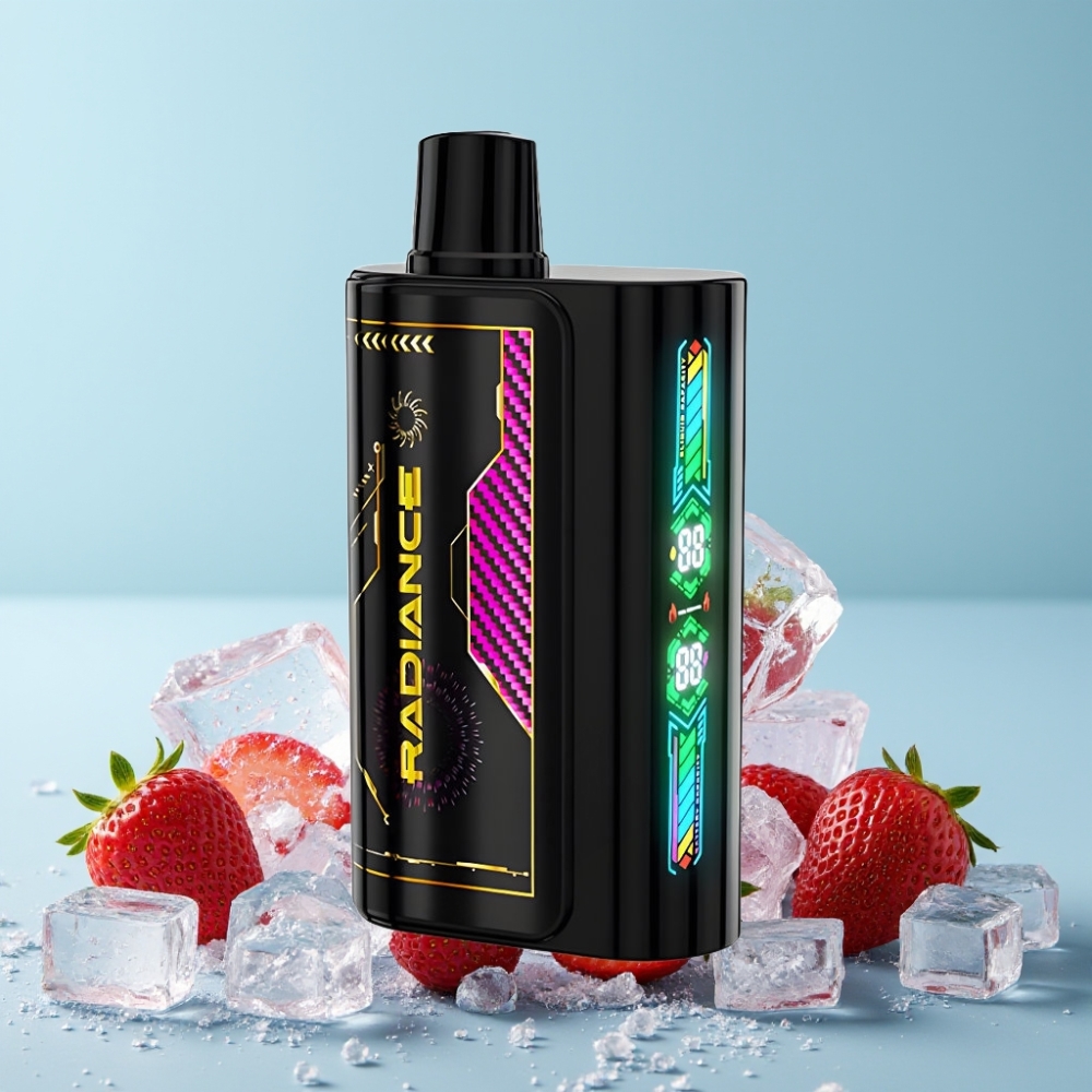 JNR Radiance 31000 Puffs Smart Skjerm Jordbær Is 28ml Type-C