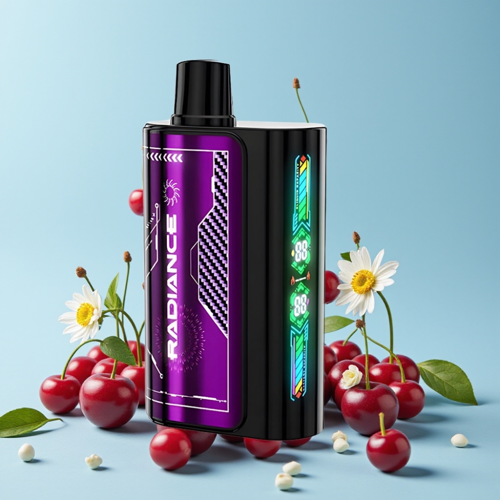 JNR Radiance 31000 Puffs Smart Skjerm Kirsebær Bringebær