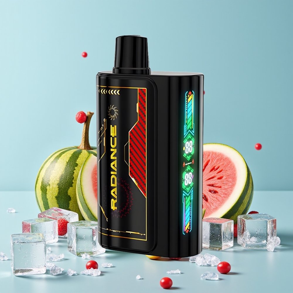 JNR Radiance 31000 Puffs Smart Skjerm Vannmelon Is Dual Mesh Coil Type-C