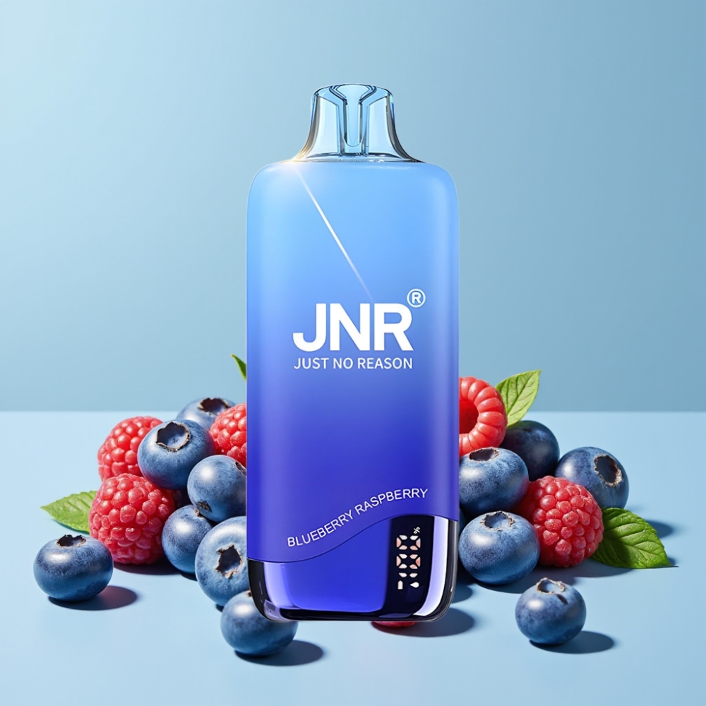 JNR Rainbow 10500 Puffs 18ml Blåbær Bringebær USB-C 600mAh