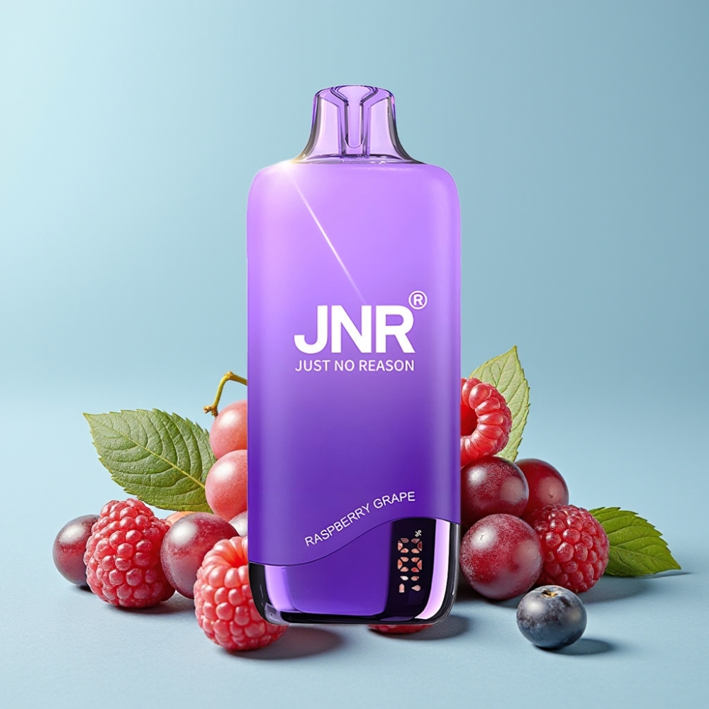 JNR Rainbow 10500 Puffs 18ml Bringebær Drue USB-C Ladning