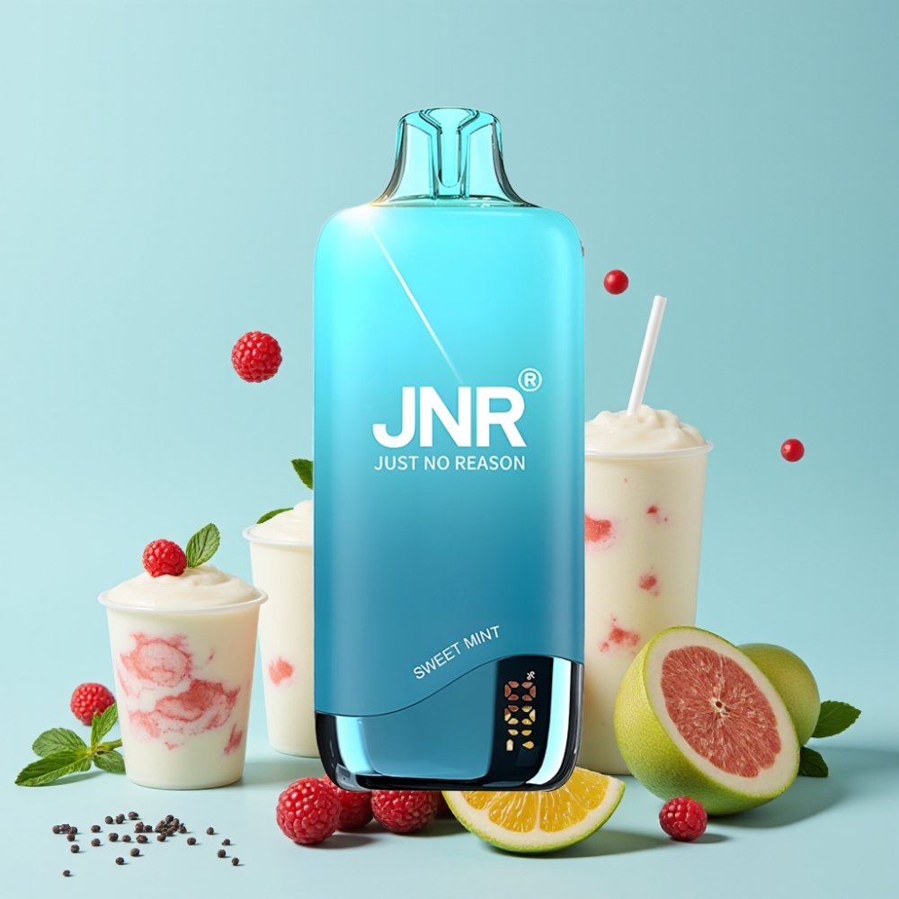 JNR Rainbow 10500 Puffs 18ml Søt Mynte 0.8ohm Mesh USB-C