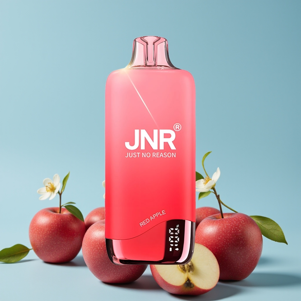 JNR Rainbow 10500 Puffs Engangs Vape Rødt Eple 18ml 600mAh