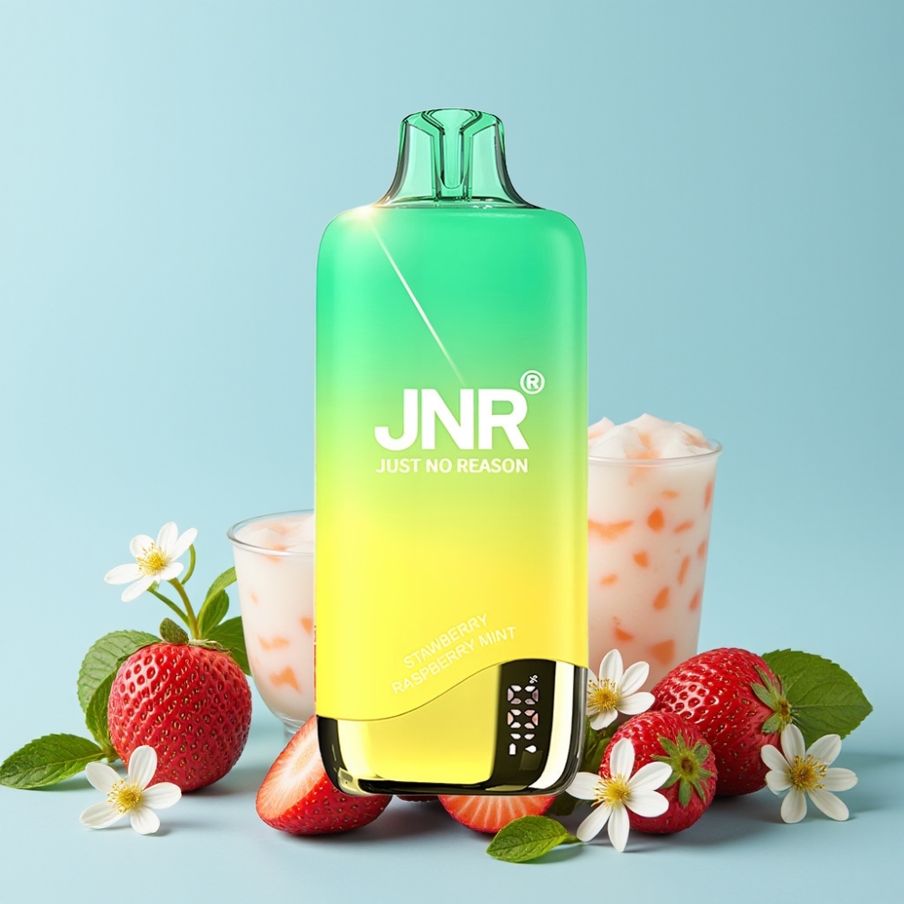 JNR Rainbow 10500 Puffs Jordbær Ferskenmynte 18ml Type-C