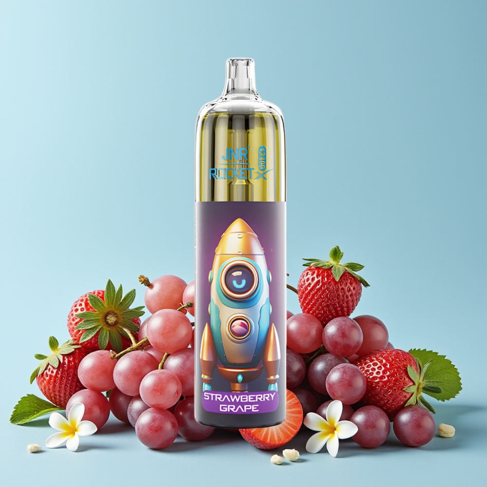 JNR Rocket-X 12400 Puffs Justerbar Luftstrøm RGB Jordbær Drue Type-C Lading