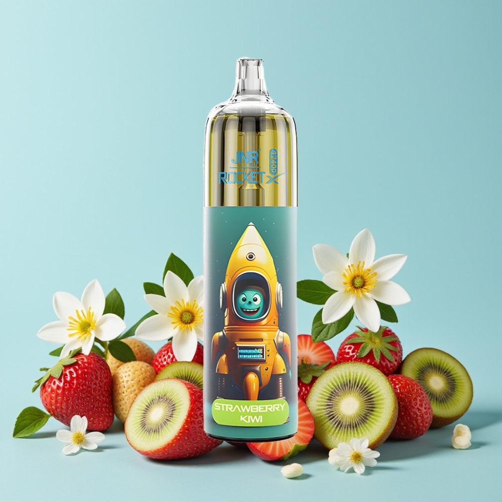 JNR Rocket-X 12400 Puffs Justerbar Luftstrøm RGB Jordbær Kiwi