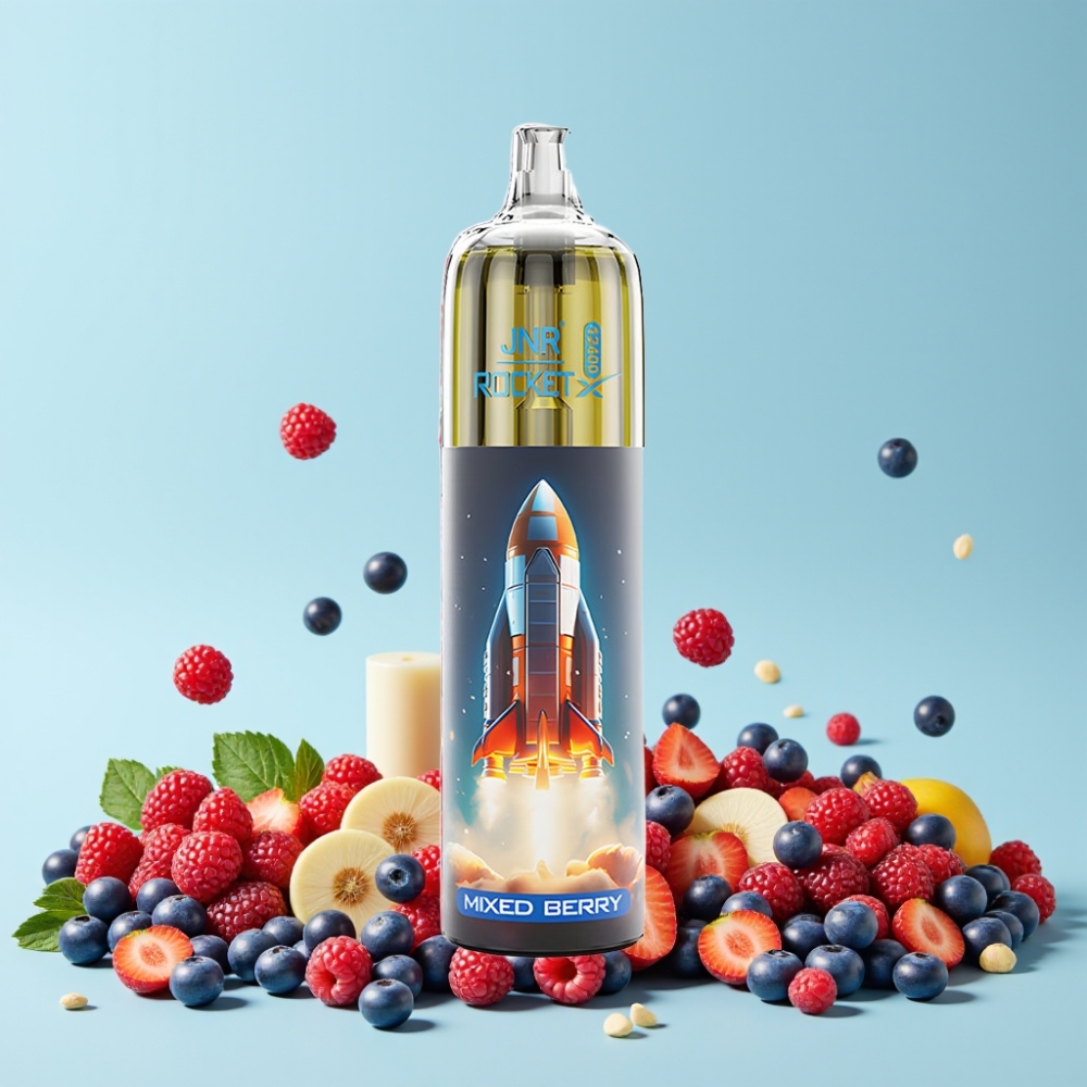 JNR Rocket-X 12400 Puffs Justerbar Luftstrøm RGB Lys Blandet Bær