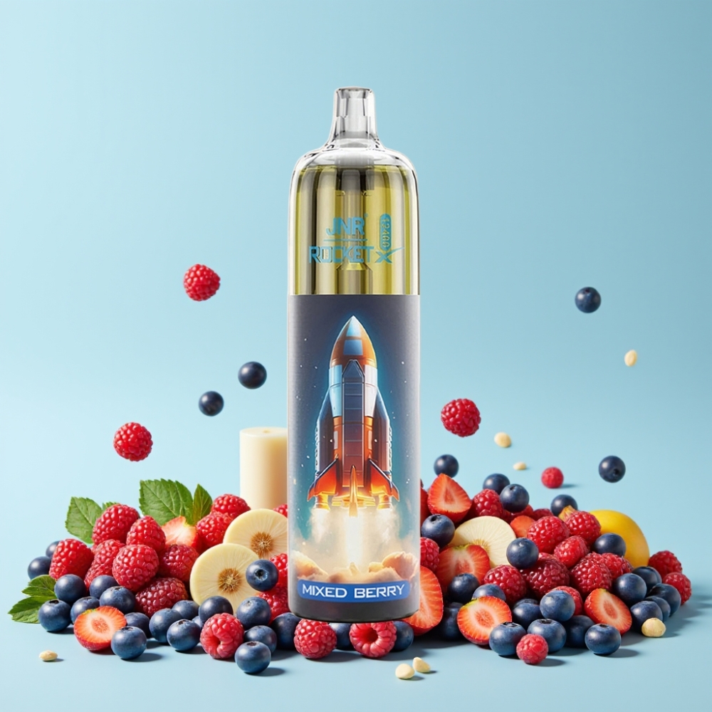 JNR Rocket-X 12400 Puffs Justerbar Luftstrøm RGB Lys Blandet Bær