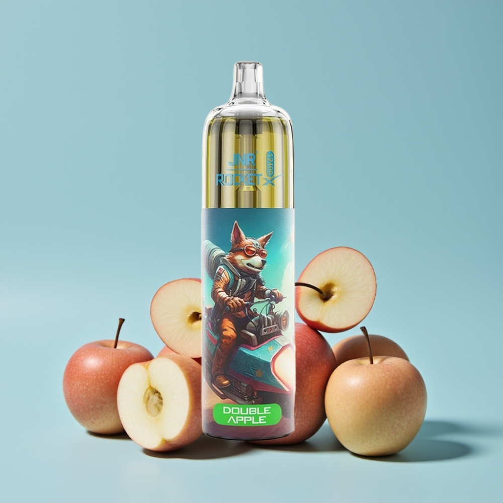 JNR Rocket-X 12400 Puffs Justerbar Luftstrøm RGB Mesh Dobbel Eple