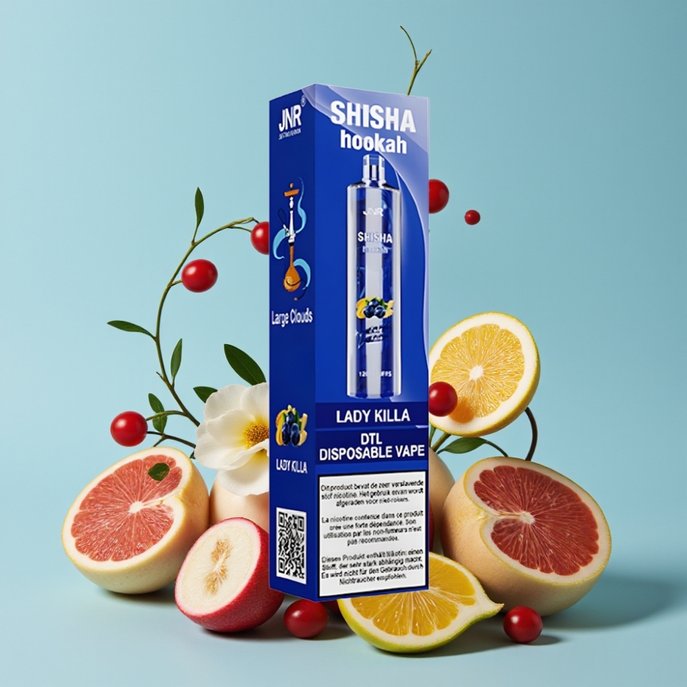 JNR Shisha Hookah 12000 Puffs 24ml 2% Lady Killa Type-C Norge online wholesalers
