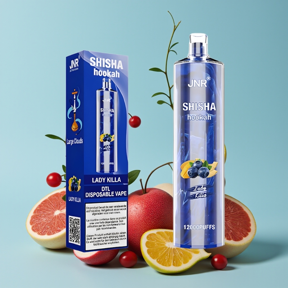 JNR Shisha Hookah 12000 Puffs 24ml 2% Lady Killa Type-C Norge online wholesalers