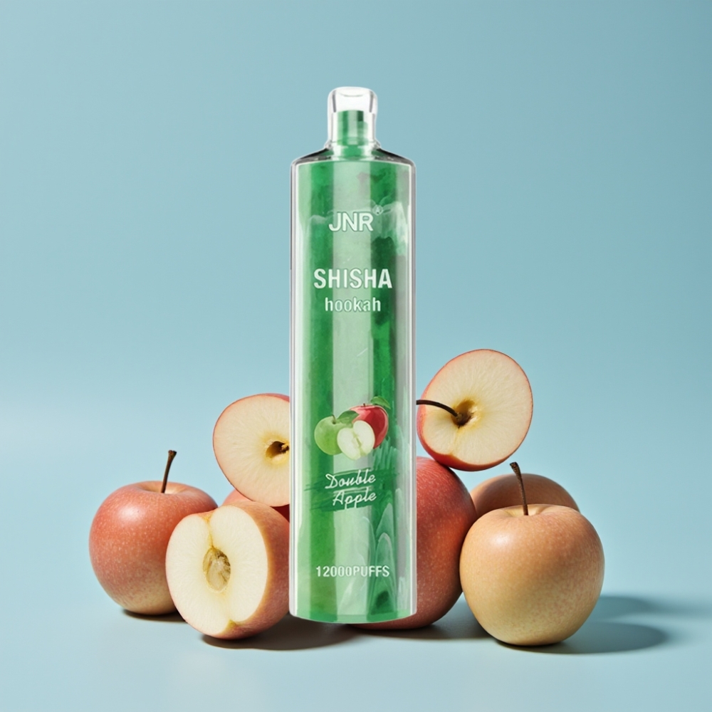 JNR Shisha Hookah 12000 Puffs 24ml 750mAh Dobbel Eple Type-C