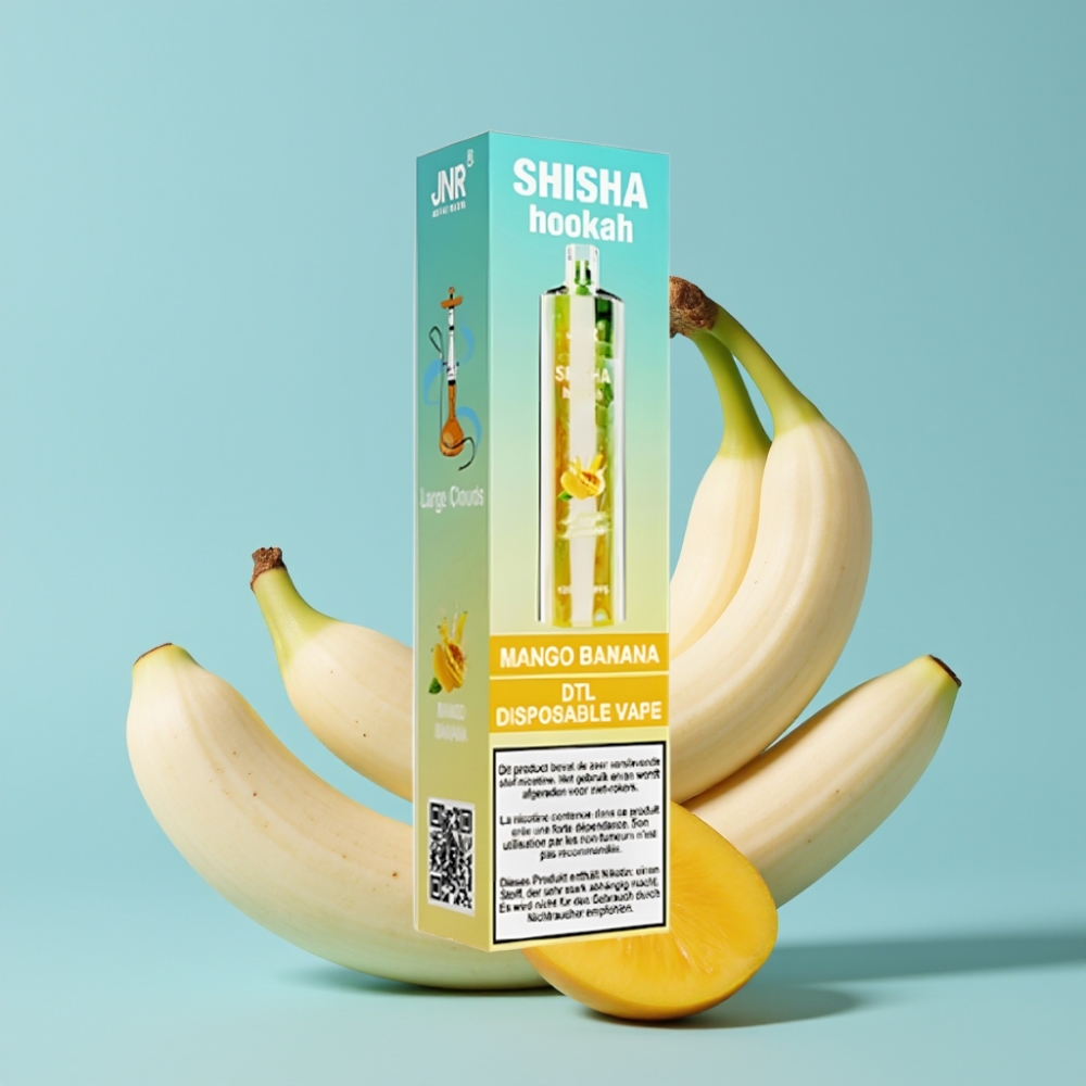 JNR Shisha Hookah 12000 Puffs 24ml 750mAh Mango Banan Type-C