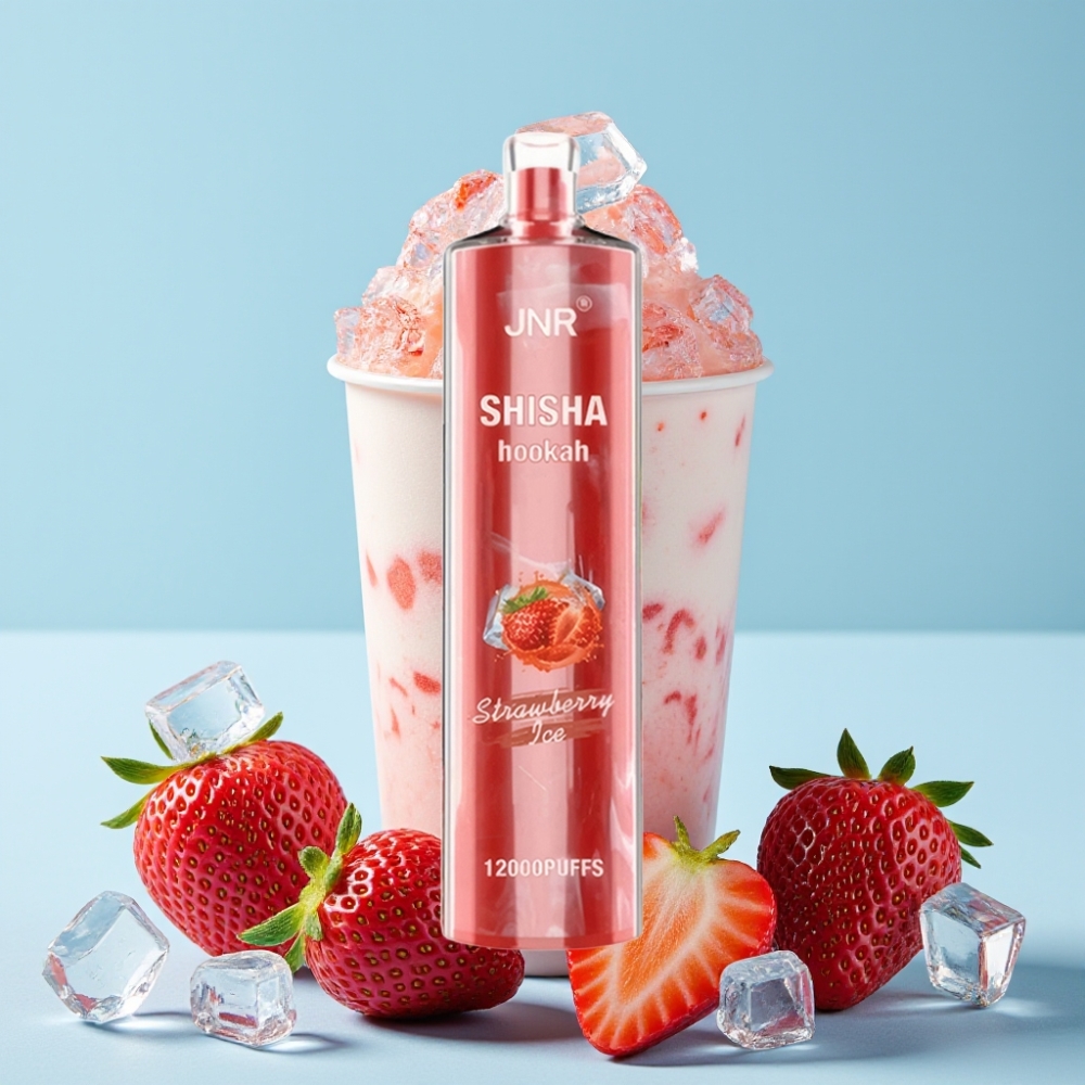 JNR Shisha Hookah 12000 Puffs 24ml Jordbær Is Type-C Norge online wholesalers