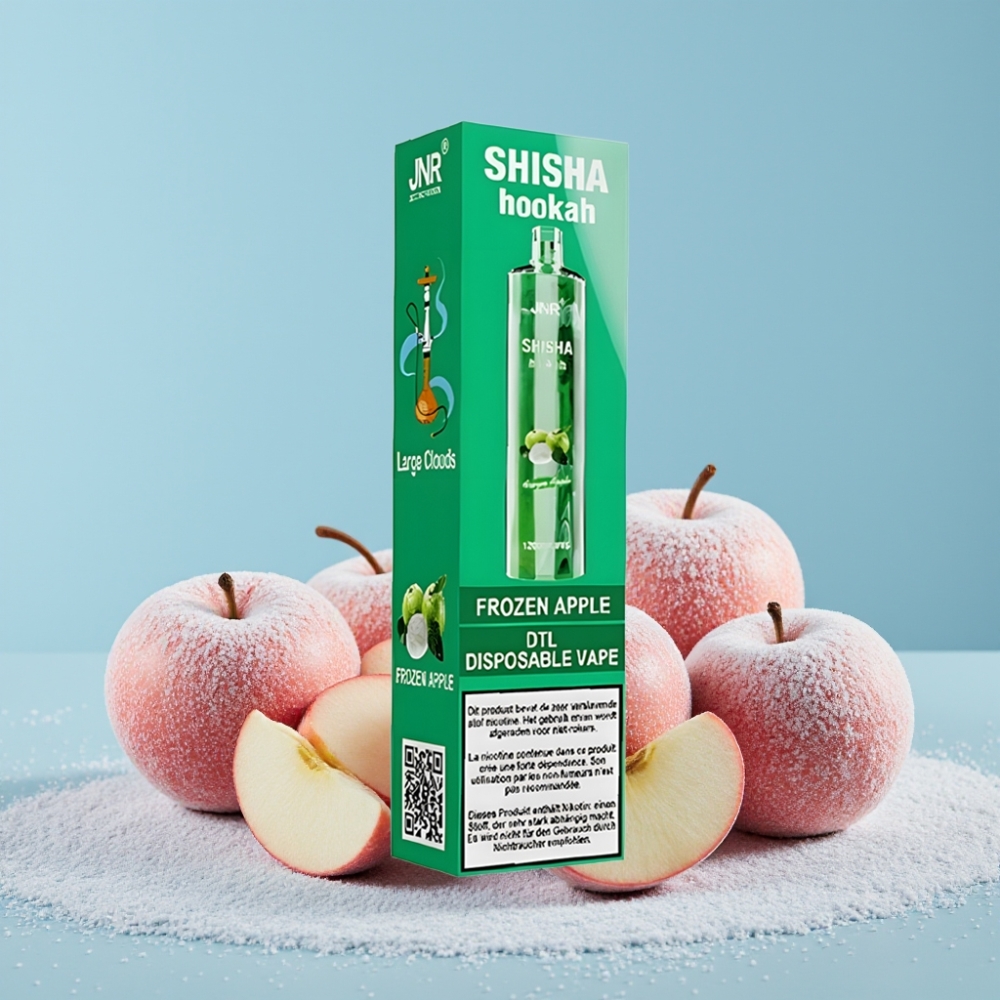 JNR Shisha Hookah 12000 Puffs 750mAh Frozen Eple Norge online wholesalers
