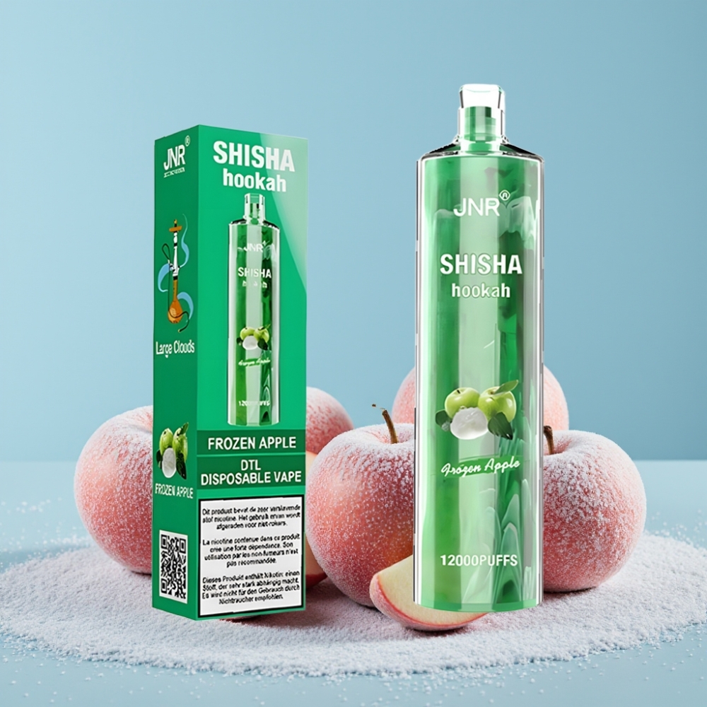 JNR Shisha Hookah 12000 Puffs 750mAh Frozen Eple Norge online wholesalers