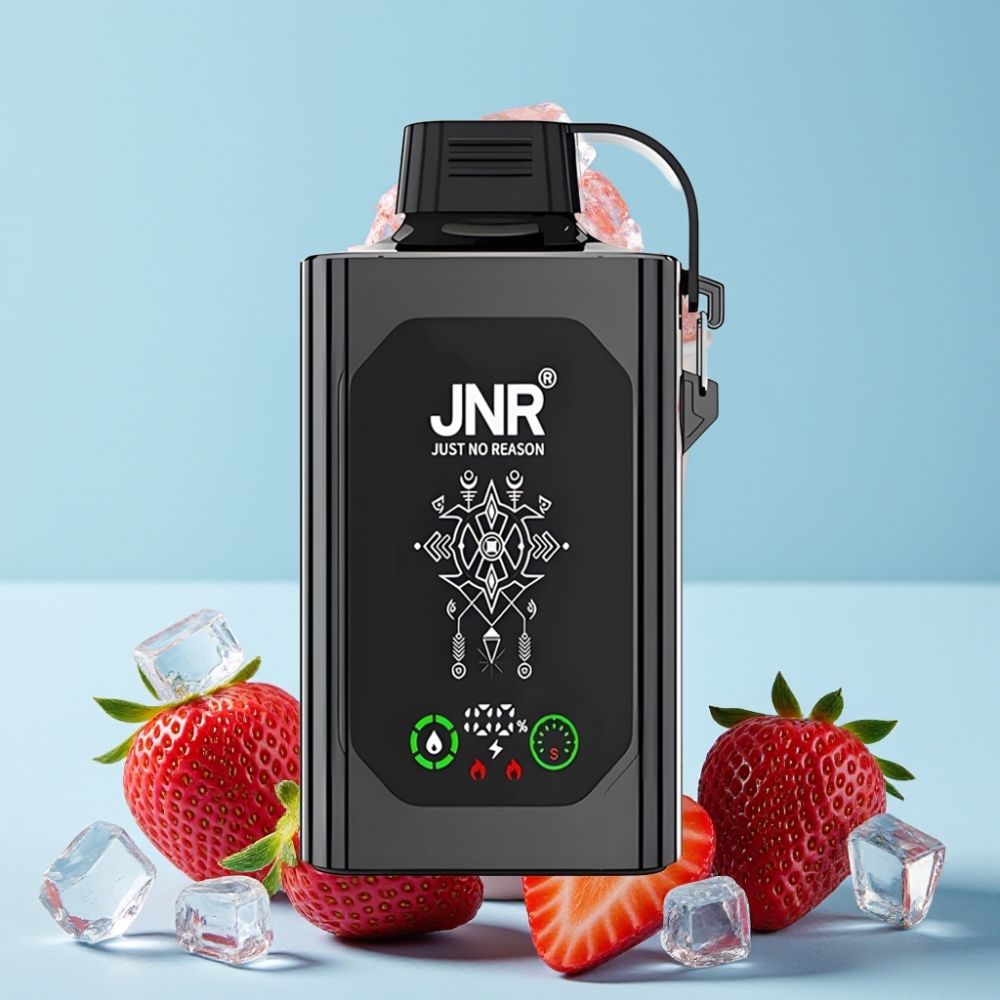 JNR Shisha Hookah Box 20500 Puffs HD Display 1000mAh Type-C Jordbær Is