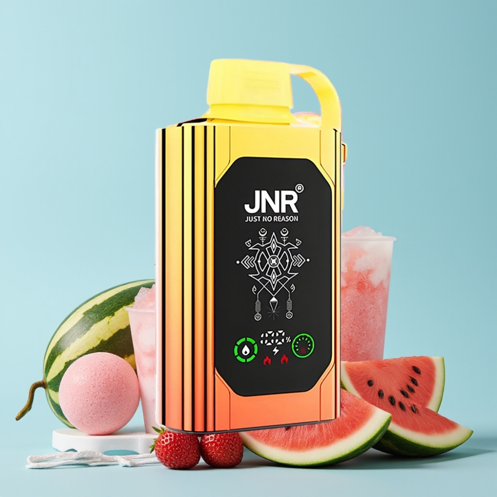 JNR Shisha Hookah Box 20500 Puffs HD Display 1000mAh Type-C Vannmelon Jordbær Bubblegum