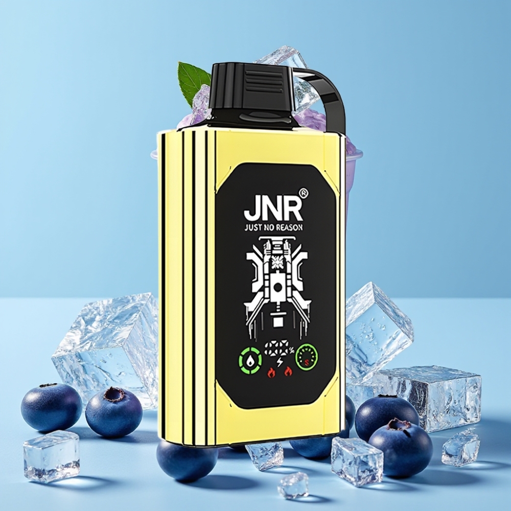 JNR Shisha Hookah Box 20500 Puffs HD Display 25ml Blåbær Is Type-C Lading