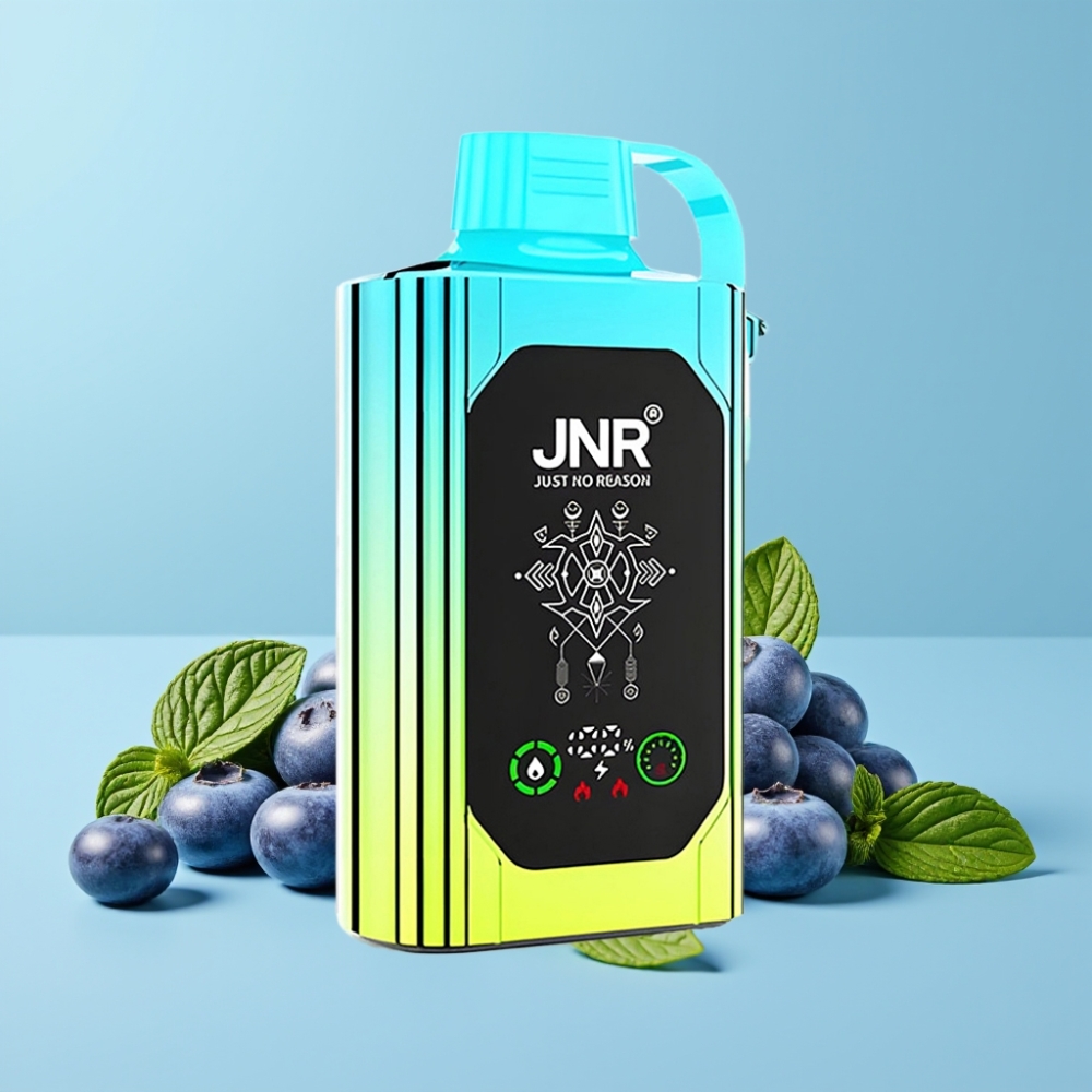 JNR Shisha Hookah Box 20500 Puffs HD Display 25ml Blåbær Mynte Type-C Lading