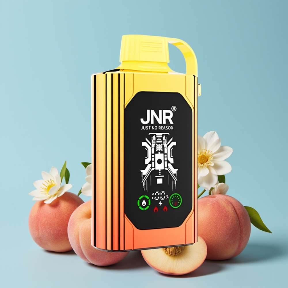 JNR Shisha Hookah Box 20500 Puffs HD Display 25ml Saftige Fersken Type-C