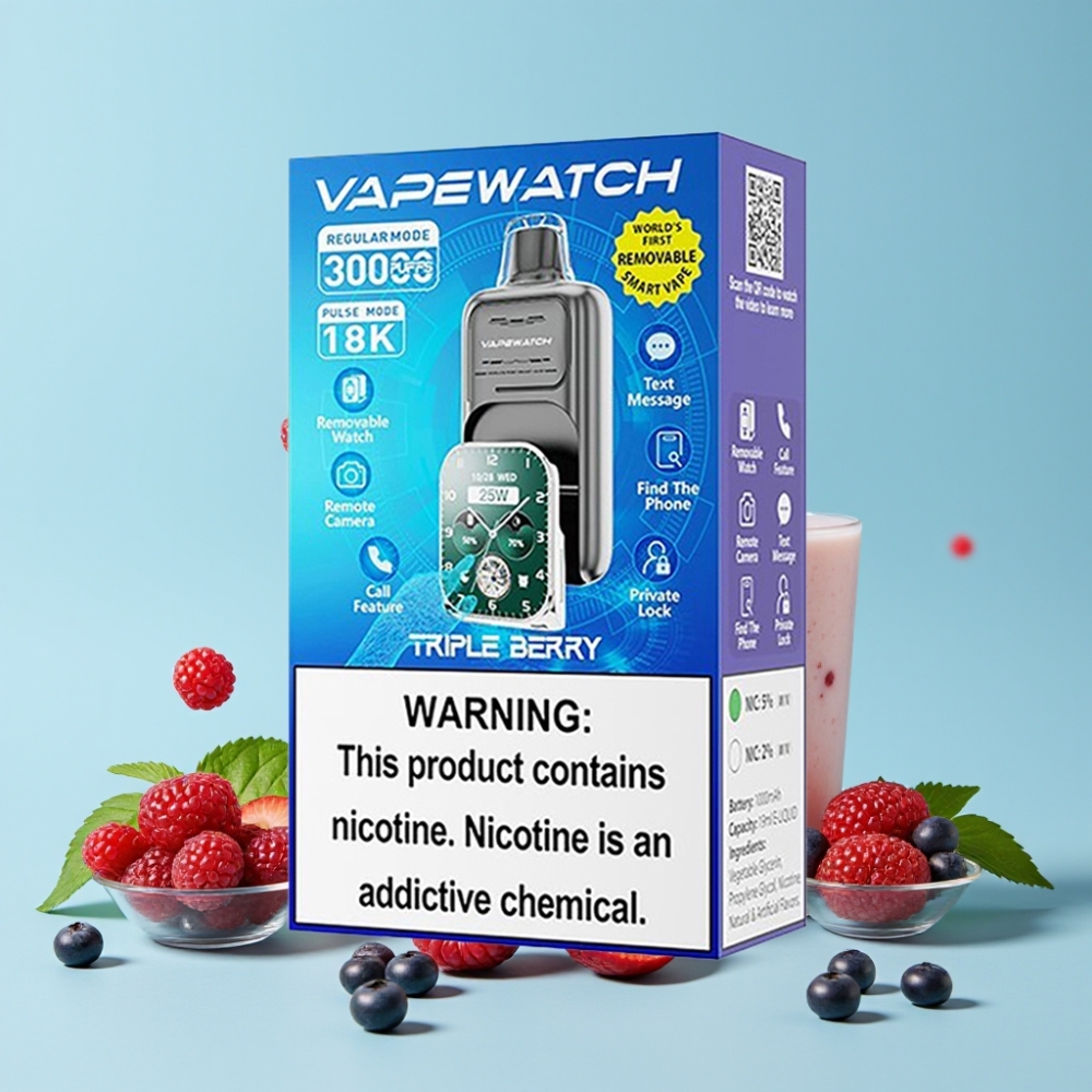 JNR VapeWatch 30000 Puffs 1000mAh Type-C Triple Bær Norge online wholesalers