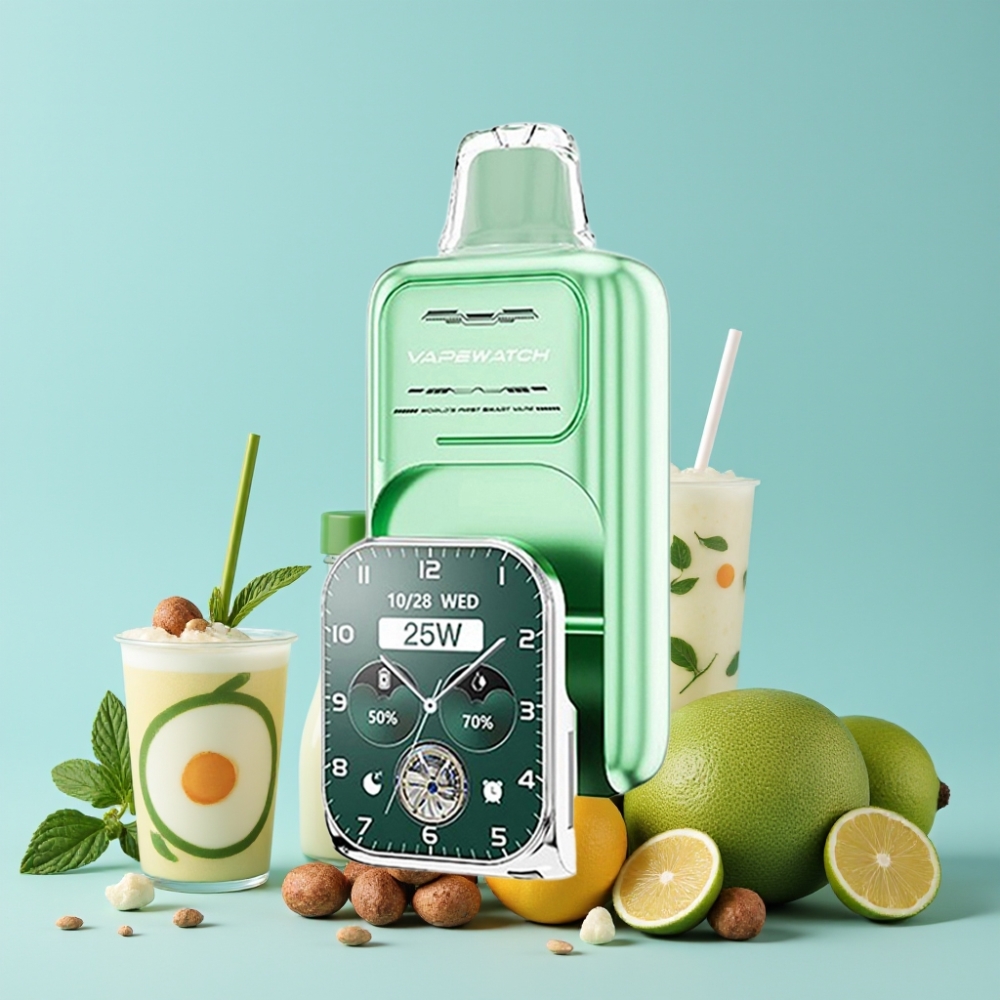 JNR VapeWatch 30000 Puffs 19mL 5% Miami Mynte Dual Mesh Coil Type-C