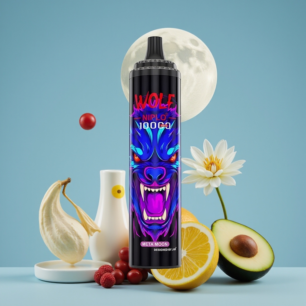 JNR Wolf Niplo 10000 Puffs 20ml 1.0 Ohm Type-C Måneflavor