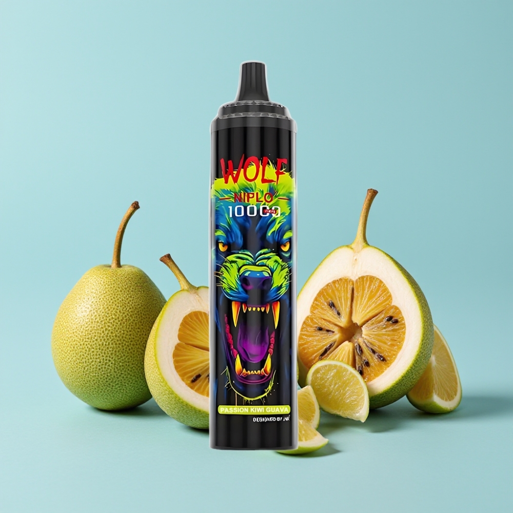JNR Wolf Niplo 10000 Puffs 20ml 650mAh Type-C Passionsfrukt Kiwi Guava