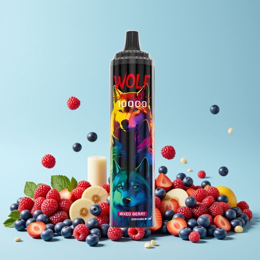 JNR Wolf Niplo 10000 Puffs 20ml Blandet Bær 650mAh Type-C