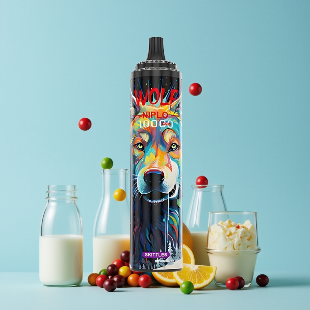 JNR Wolf Niplo 10000 Puffs Skittles 20ml 5% Type-C Norge online wholesalers