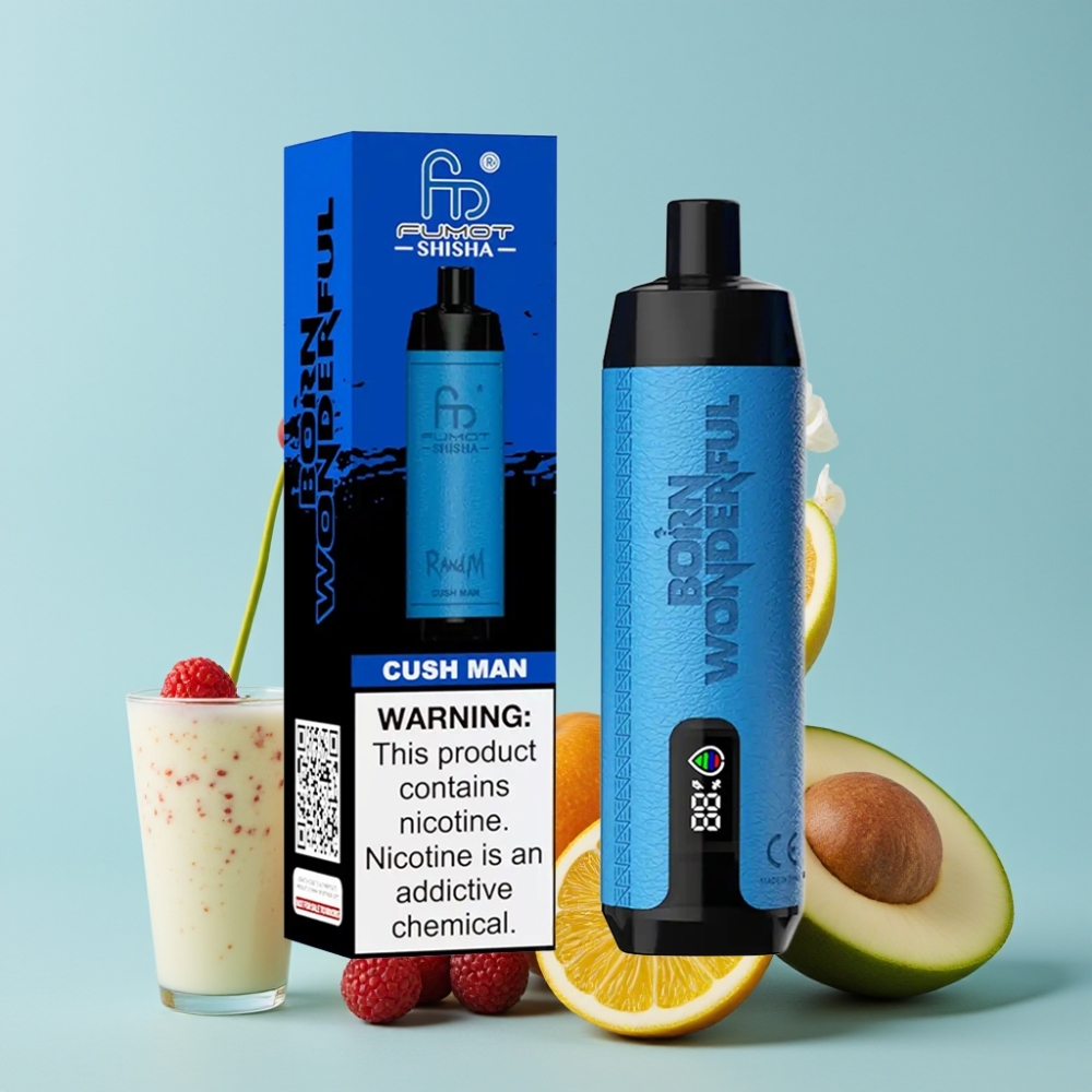 RandM Fumot Shisha 10000 Puffs 18ml 0.5% Nikotin Cush Man