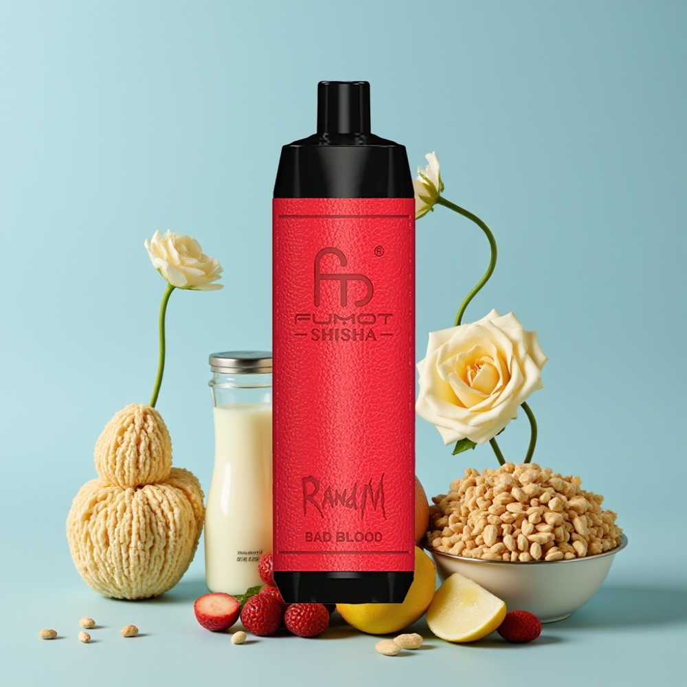 RandM Fumot Shisha 10000 Puffs 18ml 0.5% Nikotin Vondt Blod
