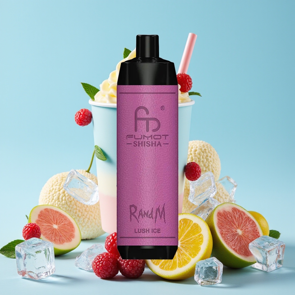 RandM Fumot Shisha 10000 Puffs 18ml Lush Is Type-C 0.5% Nikotin