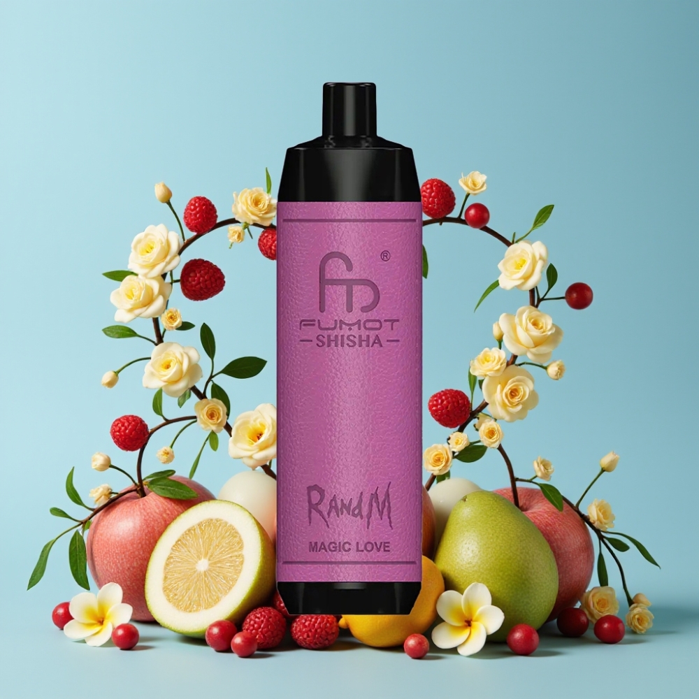 RandM Fumot Shisha 10000 Puffs 18ml Magisk Kjærlighet Type-C 0.5% Nikotin