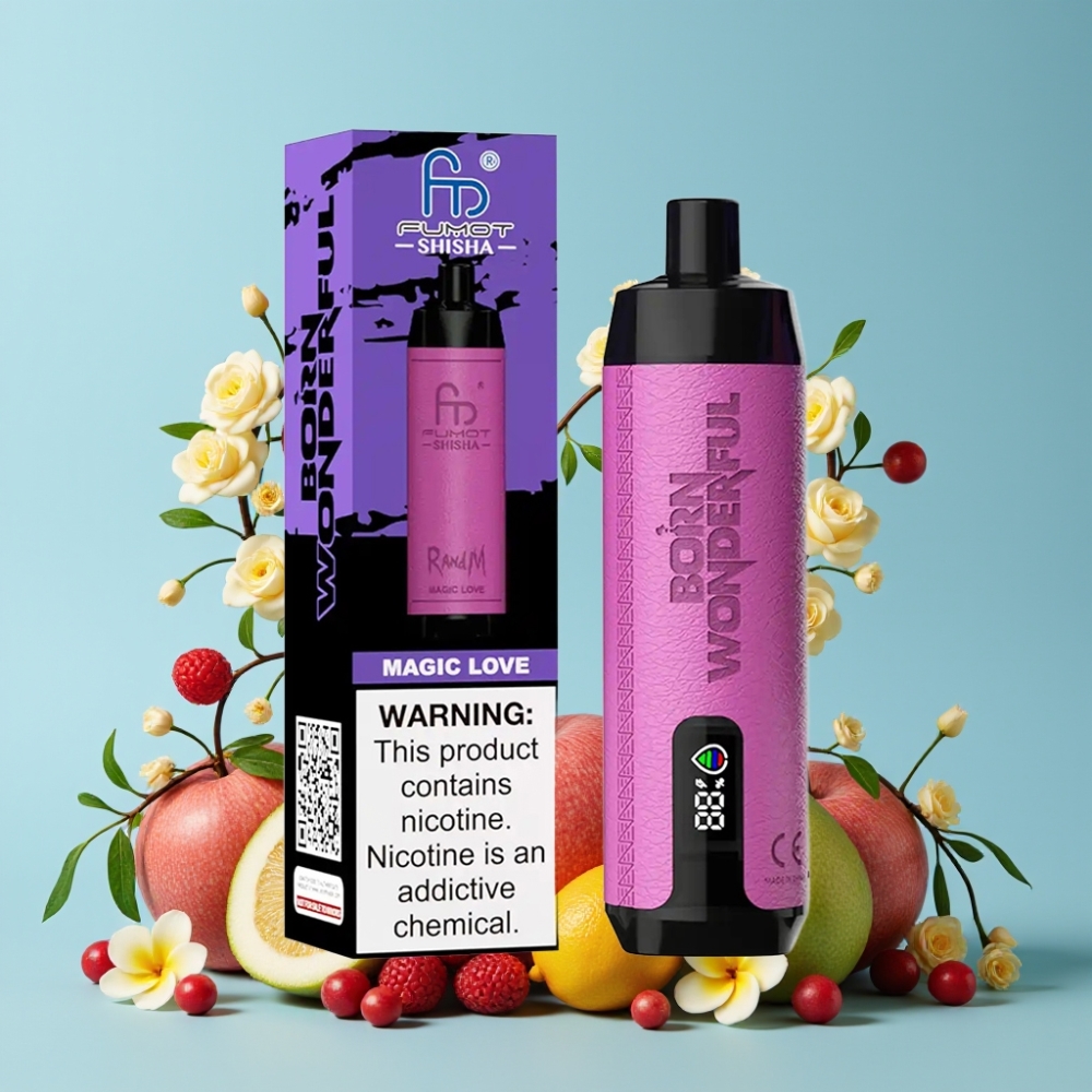 RandM Fumot Shisha 10000 Puffs 18ml Magisk Kjærlighet Type-C 0.5% Nikotin