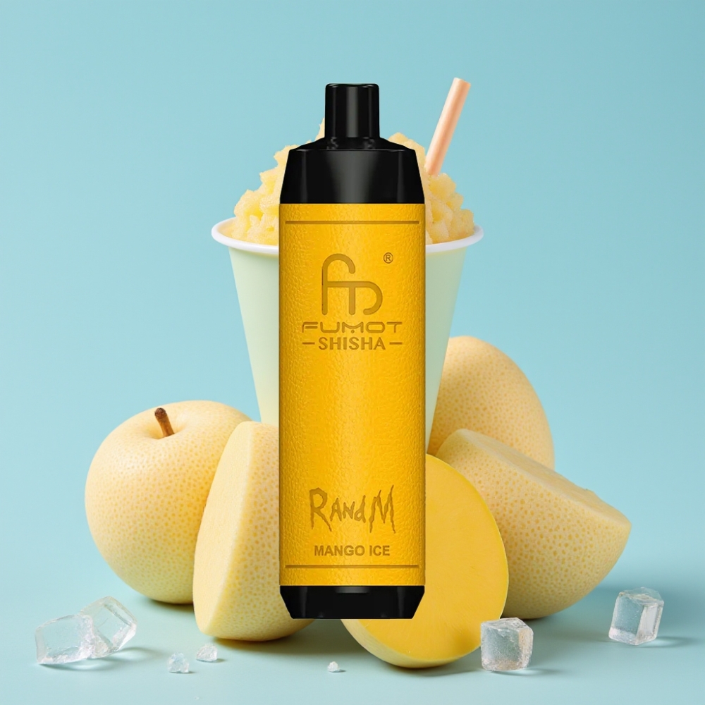 RandM Fumot Shisha 10000 Puffs 18ml Mango Is Disposable Vape 850mAh Type-C