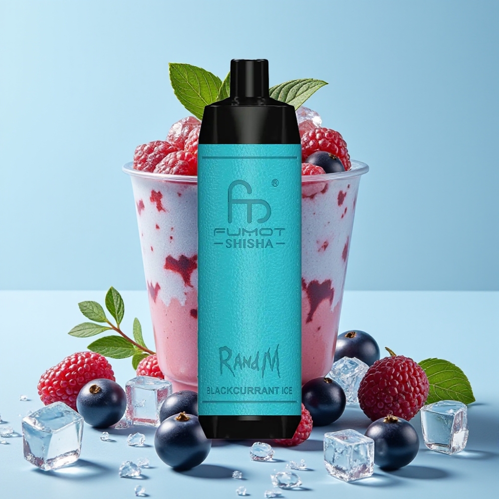 RandM Fumot Shisha 10000 Puffs 18ml Solbrilleis Type-C LED