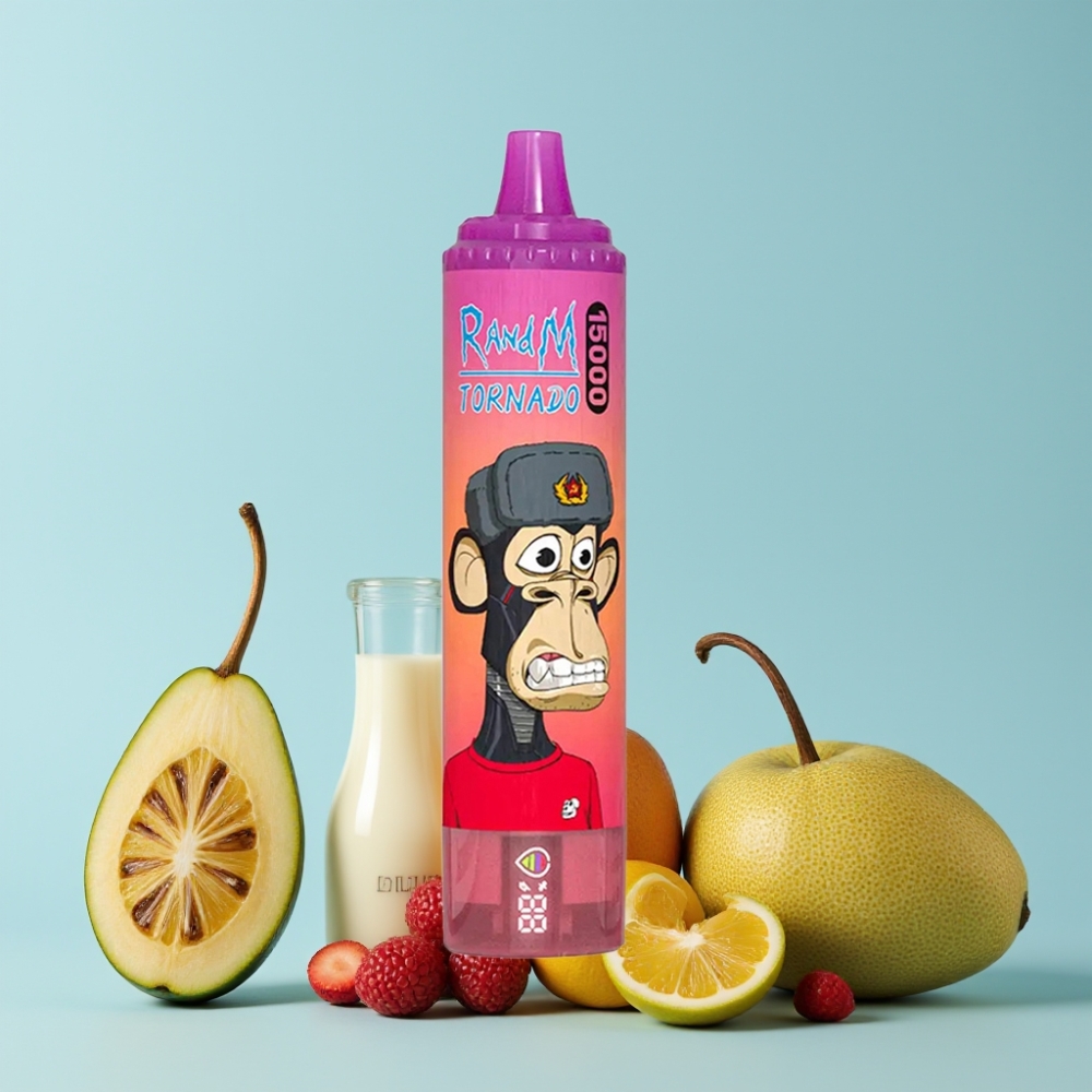 RandM Fumot Tornado 15000 Puffs 25ml 0.9 Ohm Mesh Dragonfrukt Type-C LCD