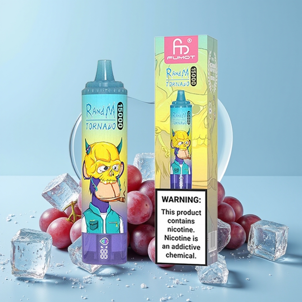 RandM Fumot Tornado 15000 Puffs 25ml 850mAh Type-C Drueis Mesh Coil LCD