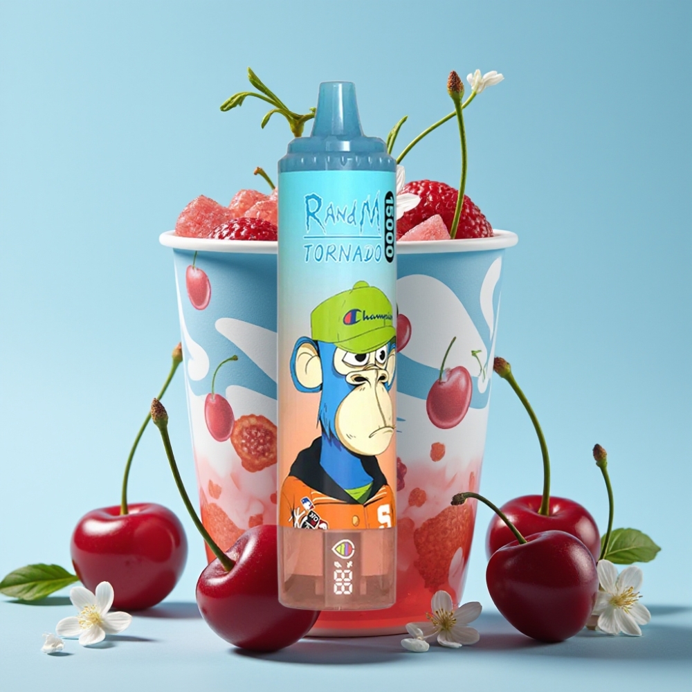 RandM Fumot Tornado 15000 Puffs 25ml 850mAh Type-C LCD Kirsebær Cola