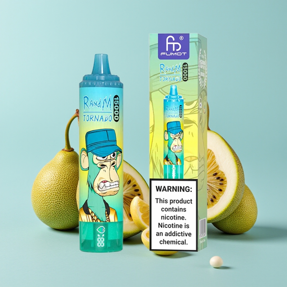 RandM Fumot Tornado 15000 Puffs 25ml LCD Kiwi Pasjonsfruktt Guava
