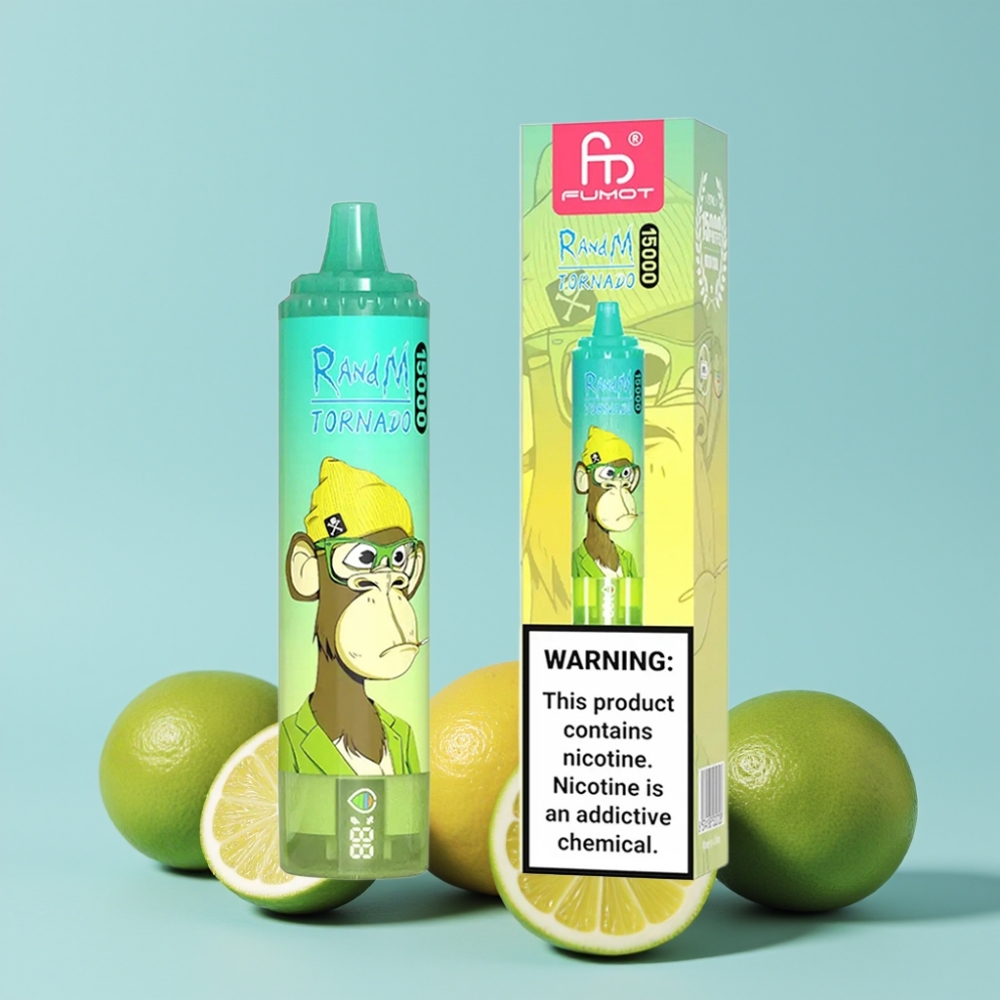 RandM Fumot Tornado 15000 Puffs 25ml LCD Sitron Lime Type-C