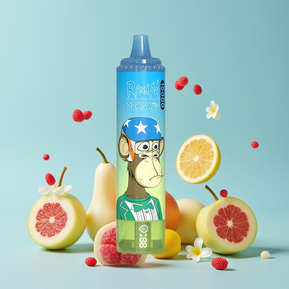 RandM Fumot Tornado 15000 Puffs 25ml LCD Type-C Gummibjørn