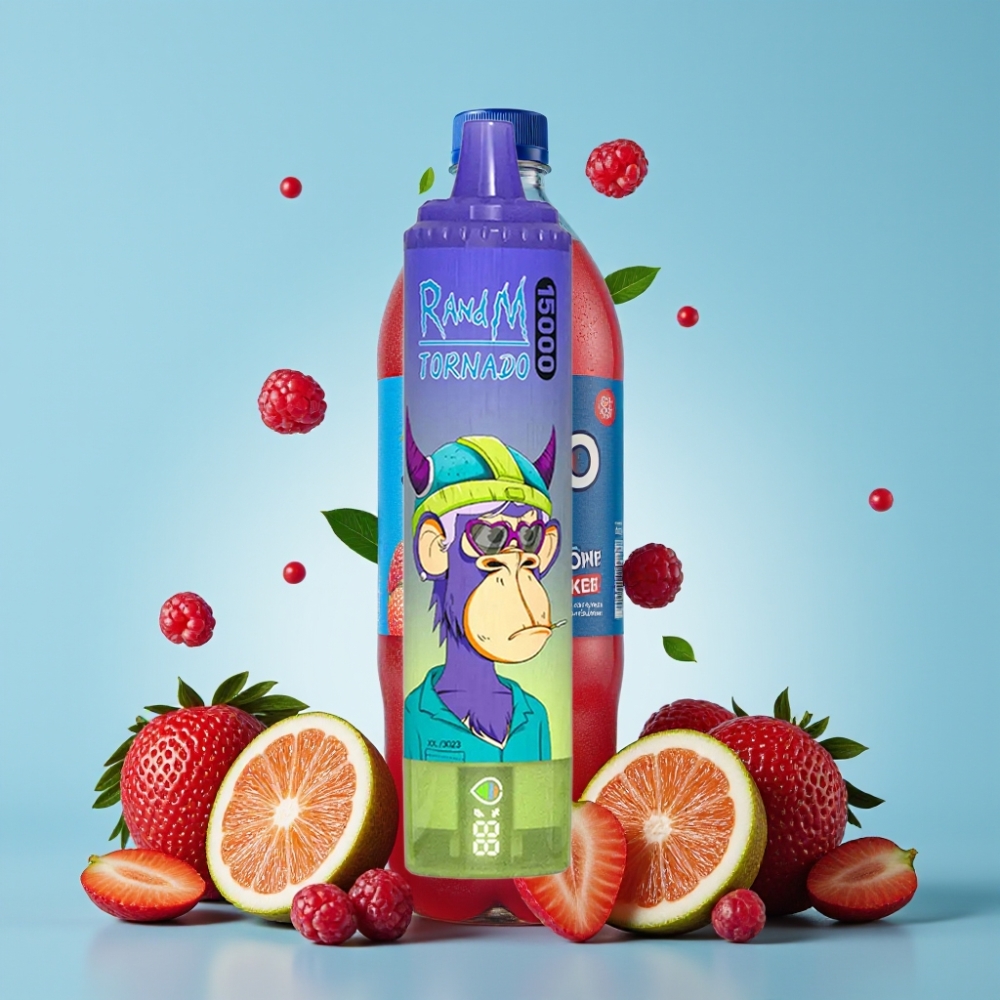 RandM Fumot Tornado 15000 Puffs 25ml Vimto Mesh LCD Type-C