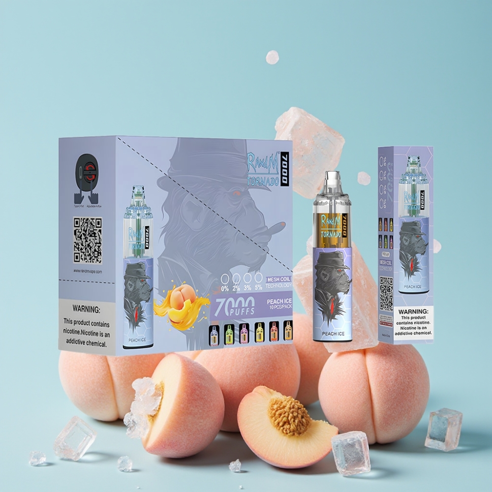 RandM Fumot Tornado 7000 14ML 850MAH Type-C Peach Is Norge online wholesalers